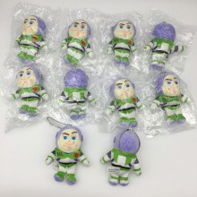 4inches Buzz Lightyear anime plush dolls set(10pcs a set)