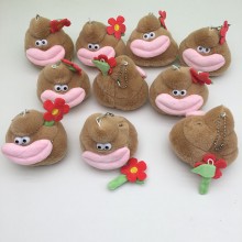 4inches Flowers put in bullshit plush dolls set(10pcs a set)