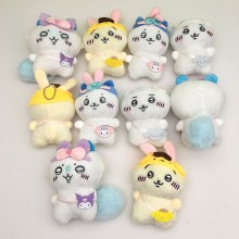 4inches Chiikawa anime plush dolls set(10pcs a set)