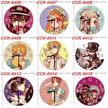 Toilet-bound Hanako-kun anime round wall clocks