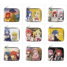 Bocchi The Rock anime zipper wallet purse