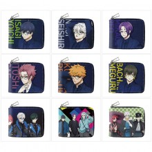 Blue Lock anime zipper wallet purse