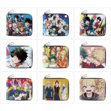 My Hero Academia anime zipper wallet purse