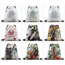 Grandmaster of Demonic Cultivation anime nylon drawstring backpack bag