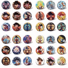 Dragon Ball anime tinplate brooch pins set(9pcs a set)58MM