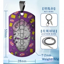 JoJo's Bizarre Adventure anime two-sided necklace keychain Key chains