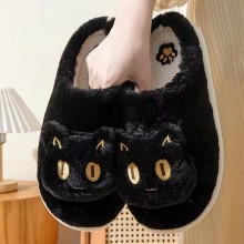 Cute cat anime plush shoes slippers a pair