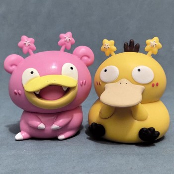 Pokemon Psyduck Slowpoke anime figure