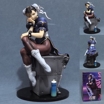 The King of Fighters Chun Li sitting game figure