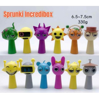 12PCS Sprunki Incredibox game figures set(OPP bag)