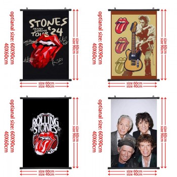 The Rolling Stones band star wall scroll wallscrolls