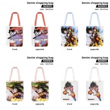 Dragon Ball anime denim shopping bags