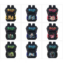 Demon Slayer anime USB nylon backpack school bag