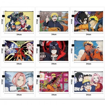 Naruto anime A4 file folder documents bag