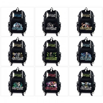 Dangan Ronpa anime USB charging laptop backpack school bags