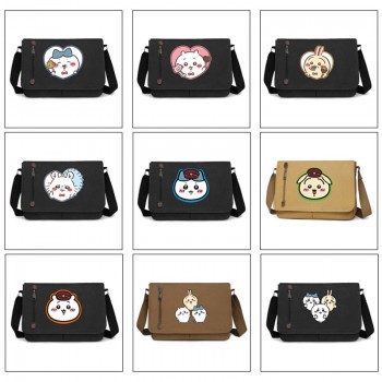 Labubu anime retro canvas messenger crossbody shoulder bags