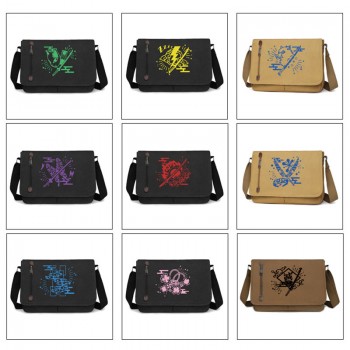 Demon Slayer anime retro canvas messenger crossbody shoulder bags