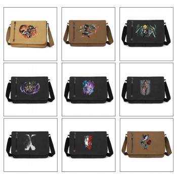 Attack on Titan anime retro canvas messenger crossbody shoulder bags