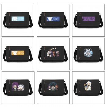 Frieren Beyond Journey's End anime retro canvas messenger crossbody shoulder bags