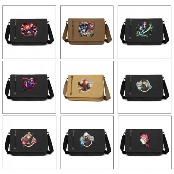 Jujutsu Kaisen anime retro canvas messenger crossbody shoulder bags