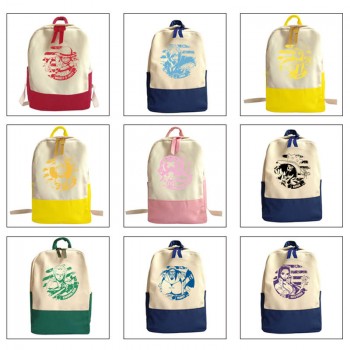 One Piece anime students canvas backpack bags