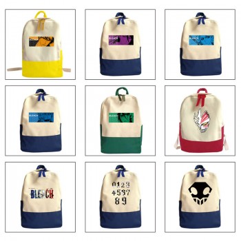 Bleach anime students canvas backpack bags