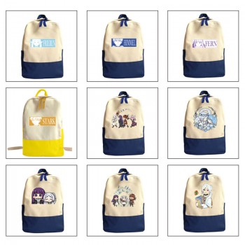 Frieren Beyond Journey's End anime students canvas backpack bags