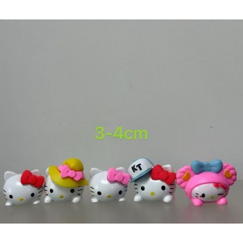 5pcs Hello Kitty figures set(OPP bag)