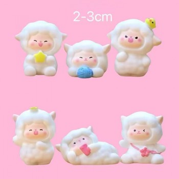 6pcs Cute Sheep figures set(OPP bag)