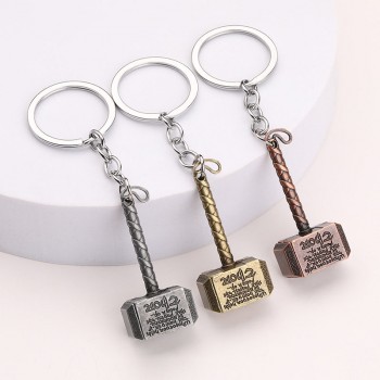 Thor hammer alloy key chain keychains