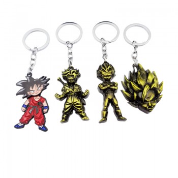 Dragon Ball Son Goku Vegeta anime alloy key chain keychains