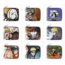 Naruto anime zipper wallet purse