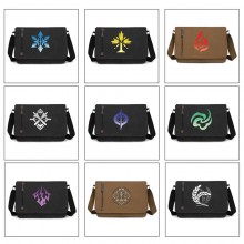 Honkai Star Rail game retro canvas messenger crossbody shoulder bags