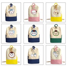 Chiikawa anime students canvas backpack bags