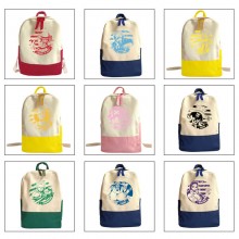 One Piece anime students canvas backpack bags