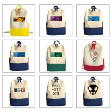 Bleach anime students canvas backpack bags