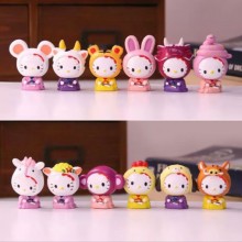 12pcs Hello Kitty figures set(OPP bag)