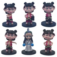 6PCS Ne Zha 2 anime figures set(OPP bag)