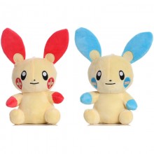 Pokemon Plusle Minun anime plush doll 17cm/27cm/37cm