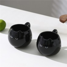 380ml Cute black cat shaped creative ceramic cup m...