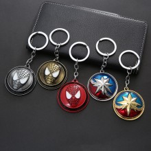 Spider man movable alloy key chain keychains