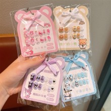 Sanrio Melody kitty Cinnamoroll Kuromi fingernails fake nails stickers(12pcs a set)