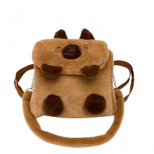 Capybara plush backpack bag