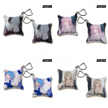 Blue Archive game mini pillow key chains