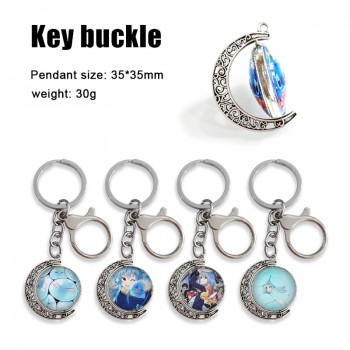 Tensei Shitari Slime anime Two-sided Rotatable Round Crystal Key Chain Ring