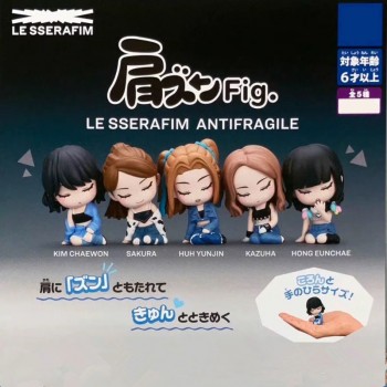 5pcs/set Le Sserafim Antifragile Shoulder on Shoulder Series Figures