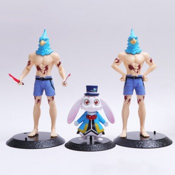 3pcs/set Shangri-La Frontier anime figures set(OPP bag)