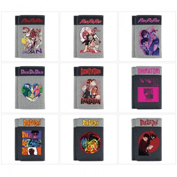 Dandadan anime Three Fold Button Wallet Purse