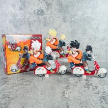 Dragon Ball Son Goku Gohan Riding Motorcycle Anime...