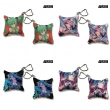 Hatsune Miku anime mini pillow key chains